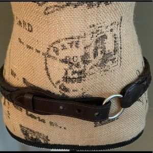 Silpada chocolate brown braided belt